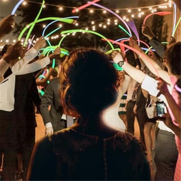 Glow Sticks Bulk 100ct 22'' Glow Necklaces with Connectors, for Party Festivals - Picture 4 of 7